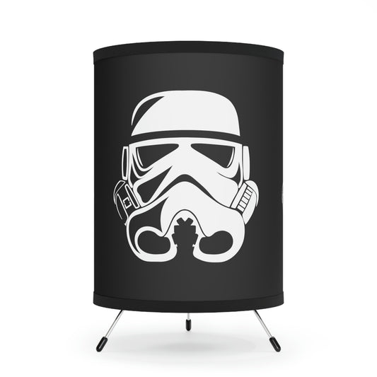 Tripod Lamp with High-Res Printed Shade, US\CA plug “Storm Trooper White”
