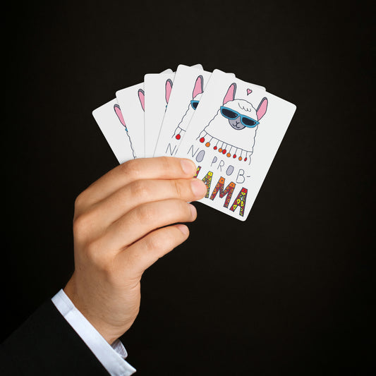 Custom Poker Cards “No Prob-Llama”