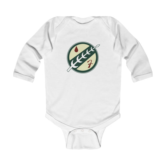 Infant Long Sleeve Bodysuit “Boba Fett Chest Patch Green”