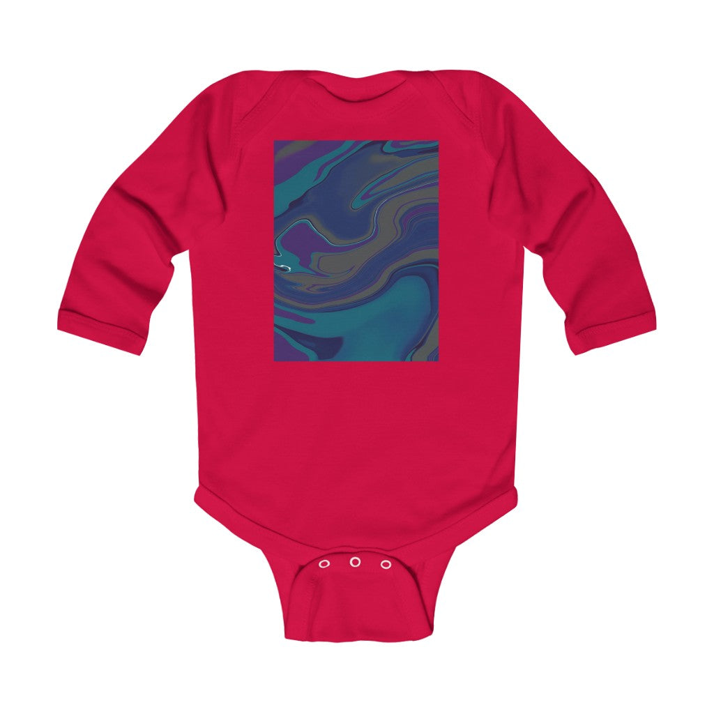 Infant Long Sleeve Bodysuit  "Fluid”