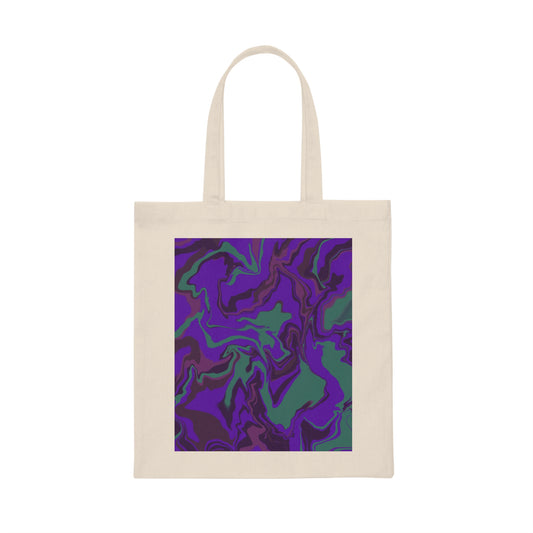 Canvas Tote Bag  "Berrypop Fluid”