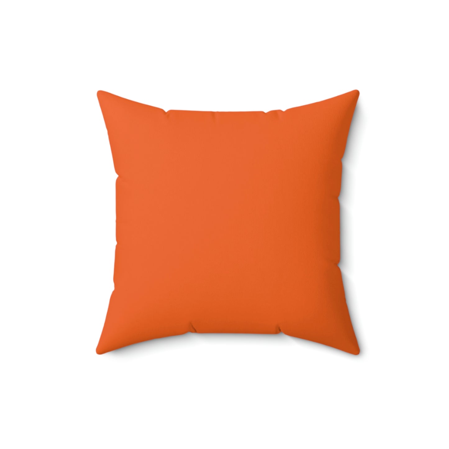 Spun Polyester Square Pillow Case "Butter Humor on Orange”
