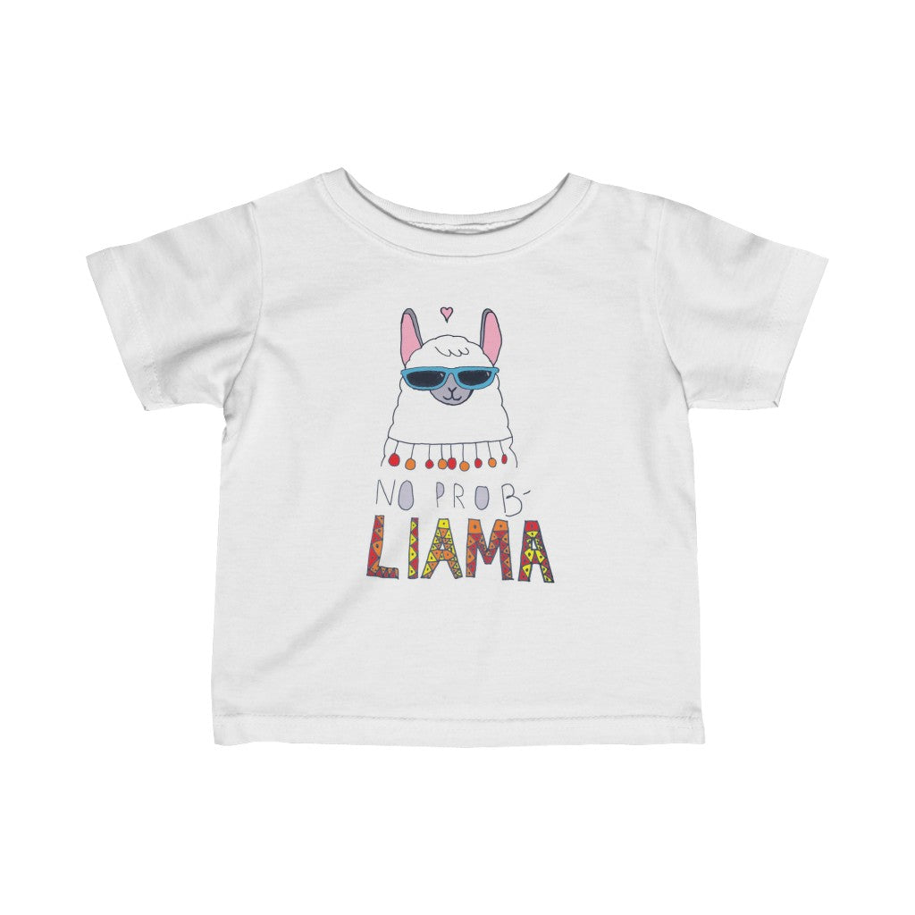 Infant Fine Jersey Tee  "No Prob-Llama"