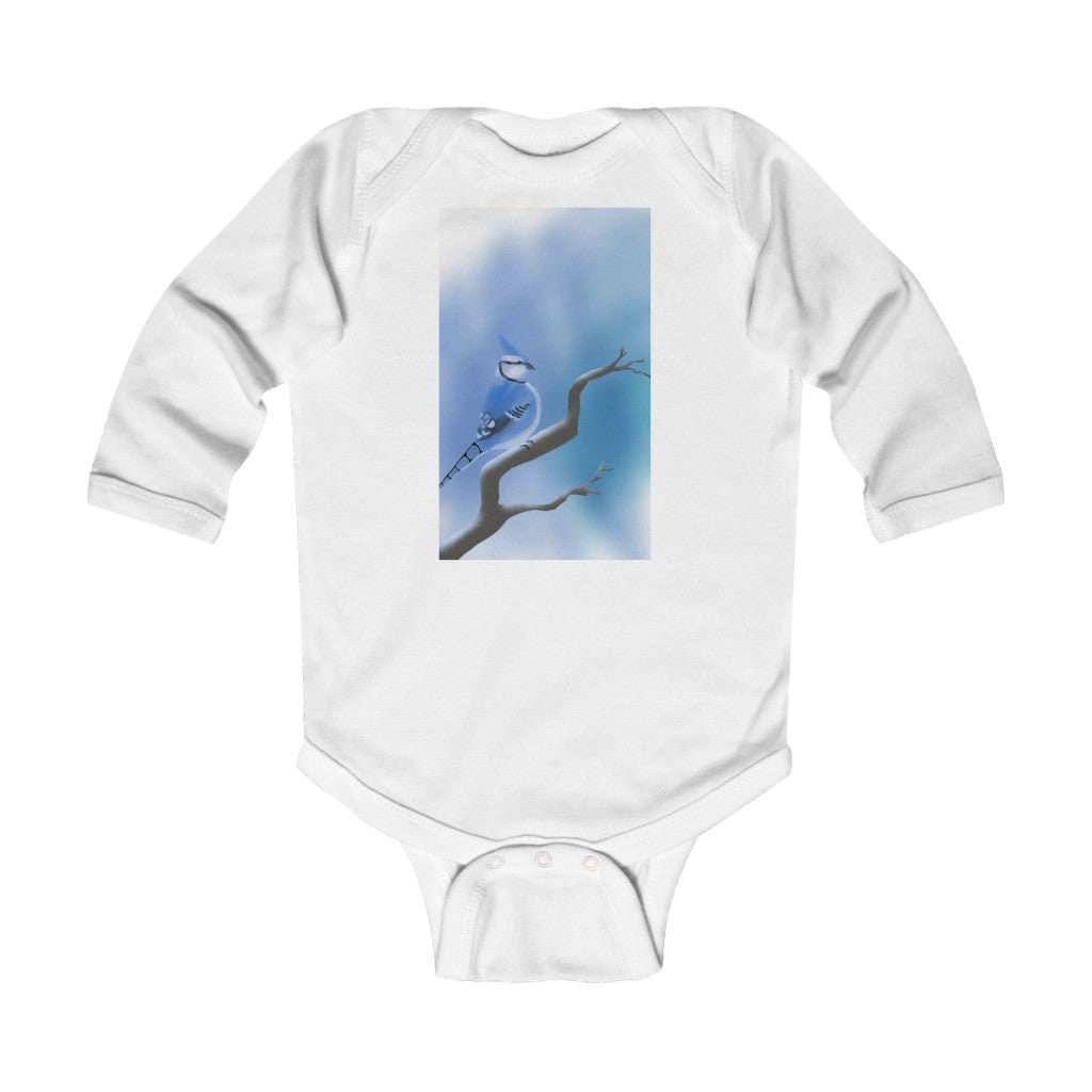 Infant Long Sleeve Bodysuit  "Bluejay”