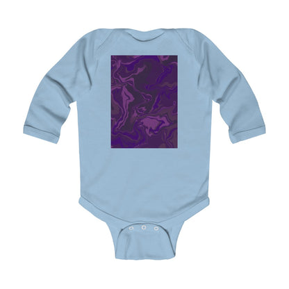 Infant Long Sleeve Bodysuit “Dark Fluid”