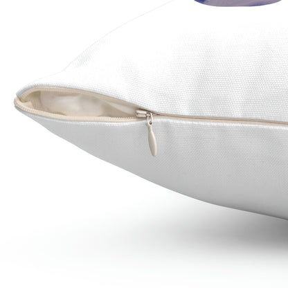 Spun Polyester Square Pillow Case ”Storm Trooper 8 on White”