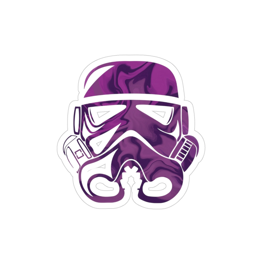 Transparent Outdoor Stickers, Die-Cut, 1pcs “Storm Trooper 4