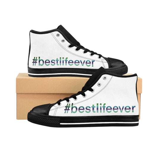 Women's High-top Sneakers  "#BestLifeEver - PG"