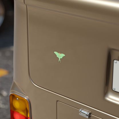 Transparent Outdoor Stickers, Die-Cut, 1pcs “Luna Moth”