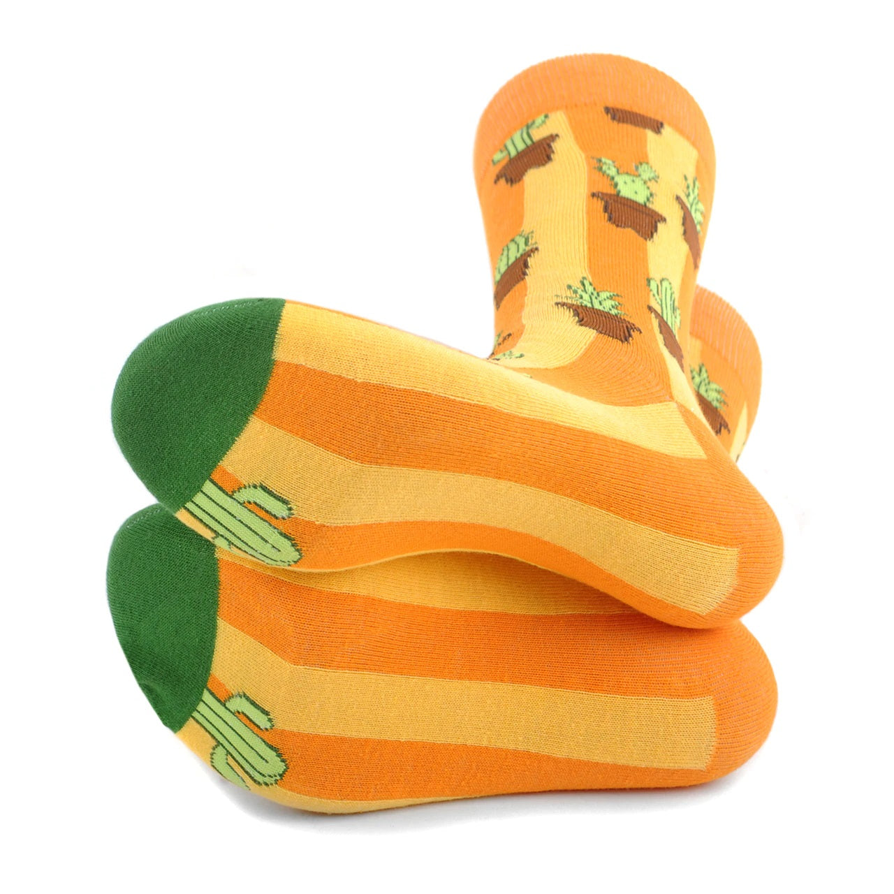 MashasCorner.com   Men's Cactus Novelty Socks  Add some fun to your outfit with our Novelty Socks. These socks are perfect for when you have to maintain being a professional but still have that burning desire to be fun & silly! These socks are super soft & comfy.  70% Cotton, 25% Polyester, 5% spandex Sock size: 10-13 Shoe size: 6-12.5 Machine wash, tumble dry low Imported