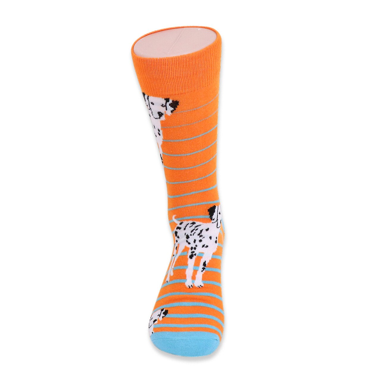 MashasCorner.com   Men's Novelty Dalmatian Dogs Socks  Add some fun to your outfit with our Novelty Socks. These socks are perfect for when you have to maintain being a professional but still have that burning desire to be fun & silly! These socks are super soft & comfy.  70% Cotton, 25% Polyester, 5% spandex Sock size: 10-13 Shoe size: 6-12.5 Machine wash, tumble dry low Imported