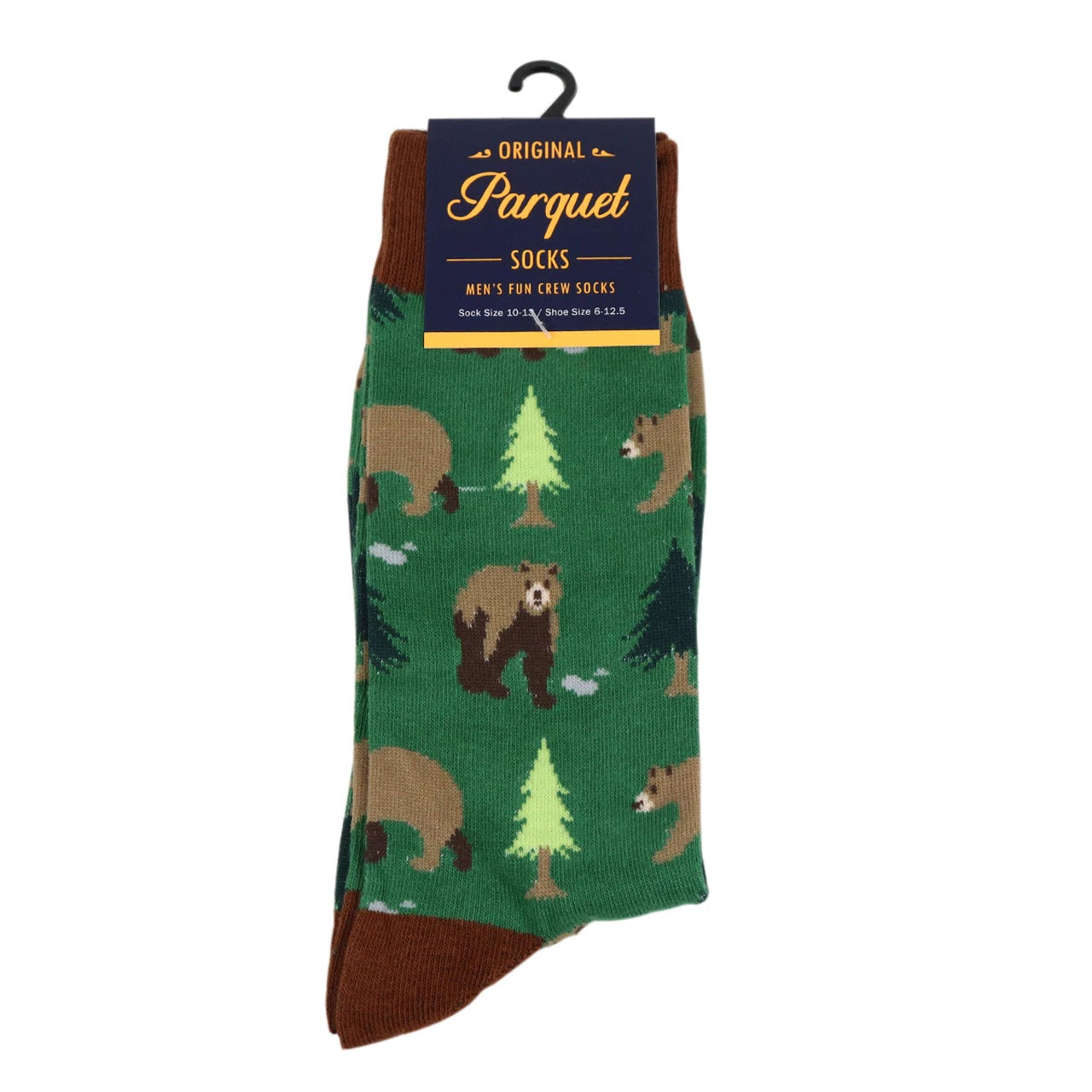 MashasCorner.com   Men's Novelty Bear Socks  Add some fun to your outfit with our Novelty Socks. These socks are perfect for when you have to maintain being a professional but still have that burning desire to be fun & silly! These socks are super soft & comfy.  70% Cotton, 25% Polyester, 5% spandex Sock size: 10-13 Shoe size: 6-12.5 Machine wash, tumble dry low Imported