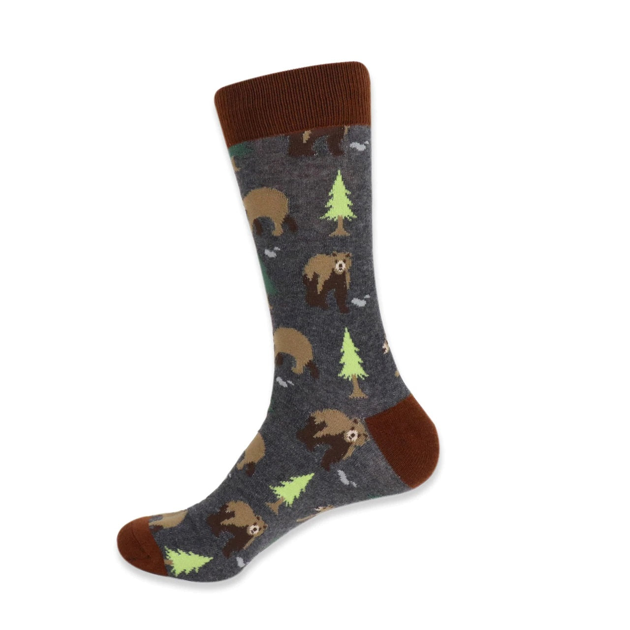 MashasCorner.com   Men's Novelty Bear Socks  Add some fun to your outfit with our Novelty Socks. These socks are perfect for when you have to maintain being a professional but still have that burning desire to be fun & silly! These socks are super soft & comfy.  70% Cotton, 25% Polyester, 5% spandex Sock size: 10-13 Shoe size: 6-12.5 Machine wash, tumble dry low Imported