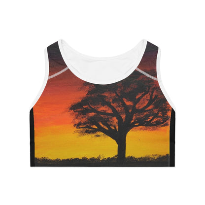 Sports Bra “Shadow Tree Sunset”