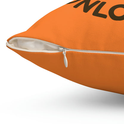 Spun Polyester Square Pillow Case "Dad Level Unlocked on Crusta”