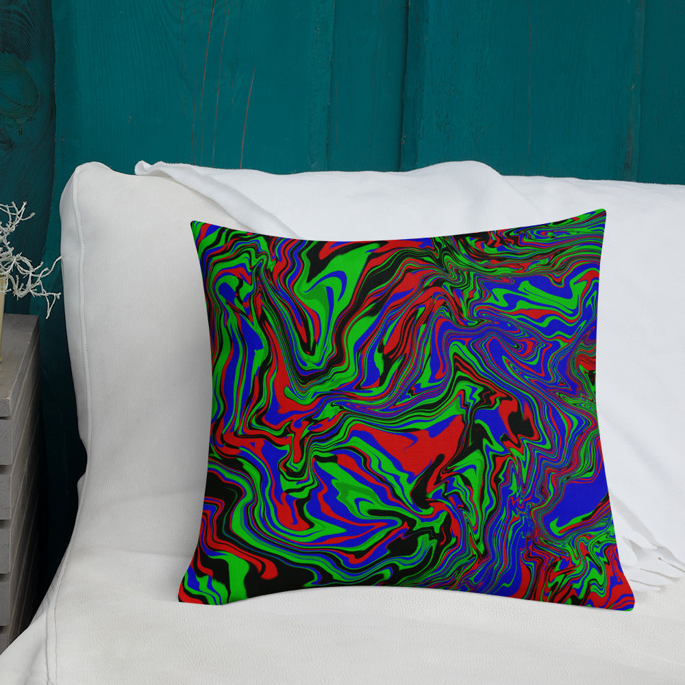 Premium Pillow  "Psycho Fluid" design