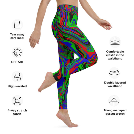 Yoga Leggings  "Abic Arts" design