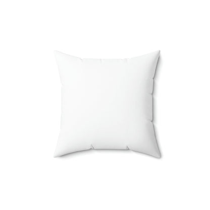 Spun Polyester Square Pillow Case "Dad Level Unlocked on White”