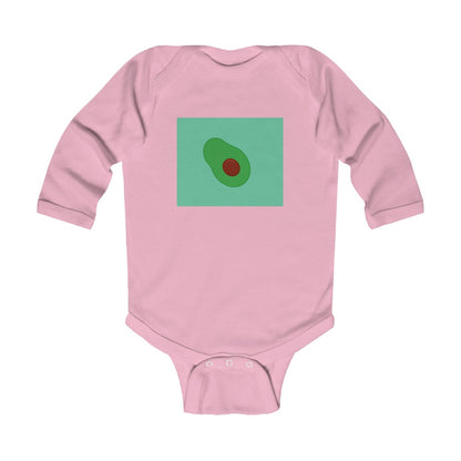 Infant Long Sleeve Bodysuit  "Avocado”