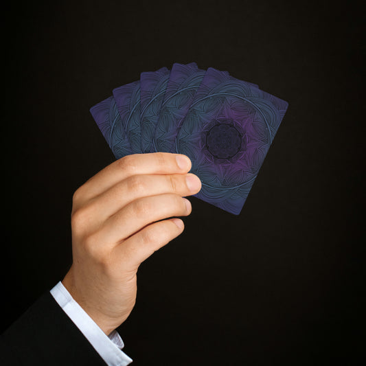 Custom Poker Cards “Amethyst Mandala”