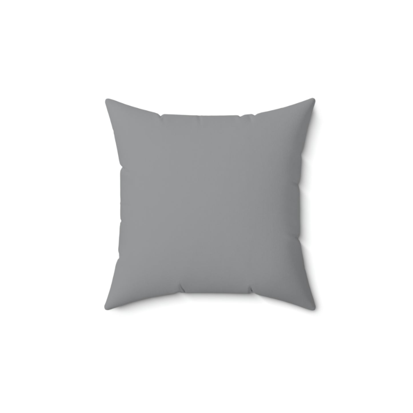 Spun Polyester Square Pillow Case “Pooh on Gray”