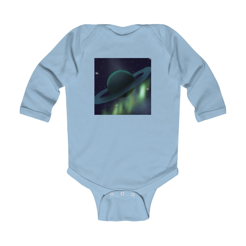 Infant Long Sleeve Bodysuit  "Saturn”