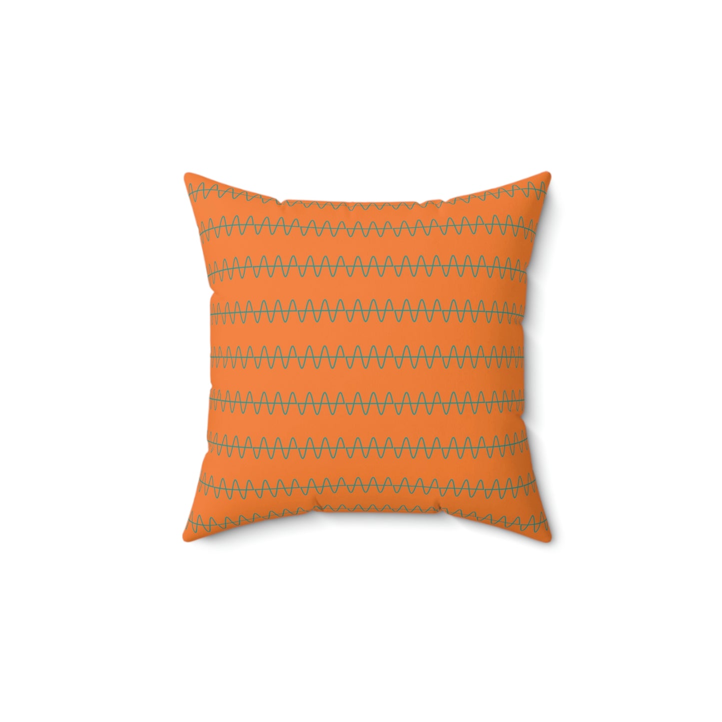Spun Polyester Square Pillow Case “Snake Line 2.0 on Crusta”