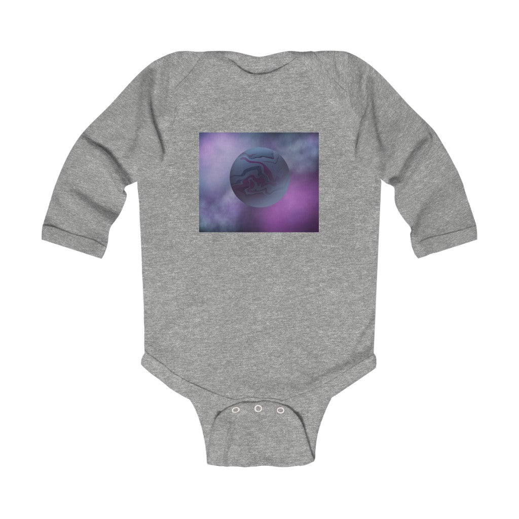 Infant Long Sleeve Bodysuit  "Blue Marble Planet”