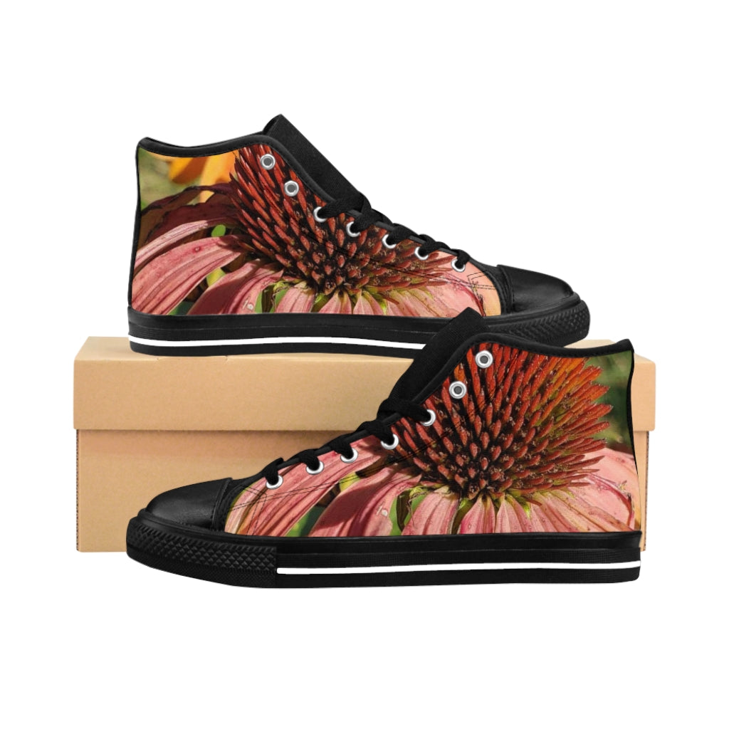 Women's High-top Sneakers  "Cone Flower"