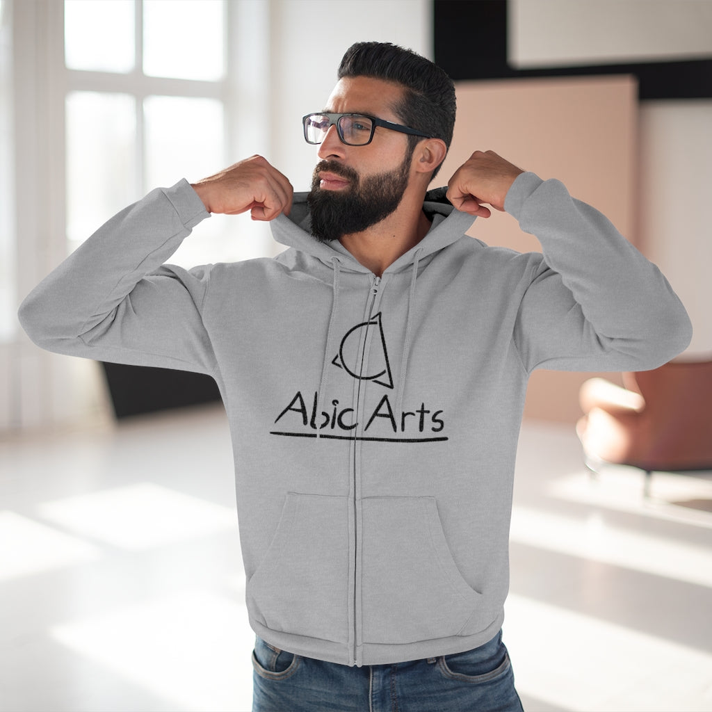 Unisex Hooded Zip Sweatshirt  "Abic Arts"