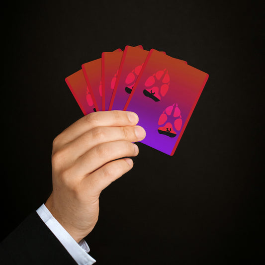 Custom Poker Cards “Paw Prints”
