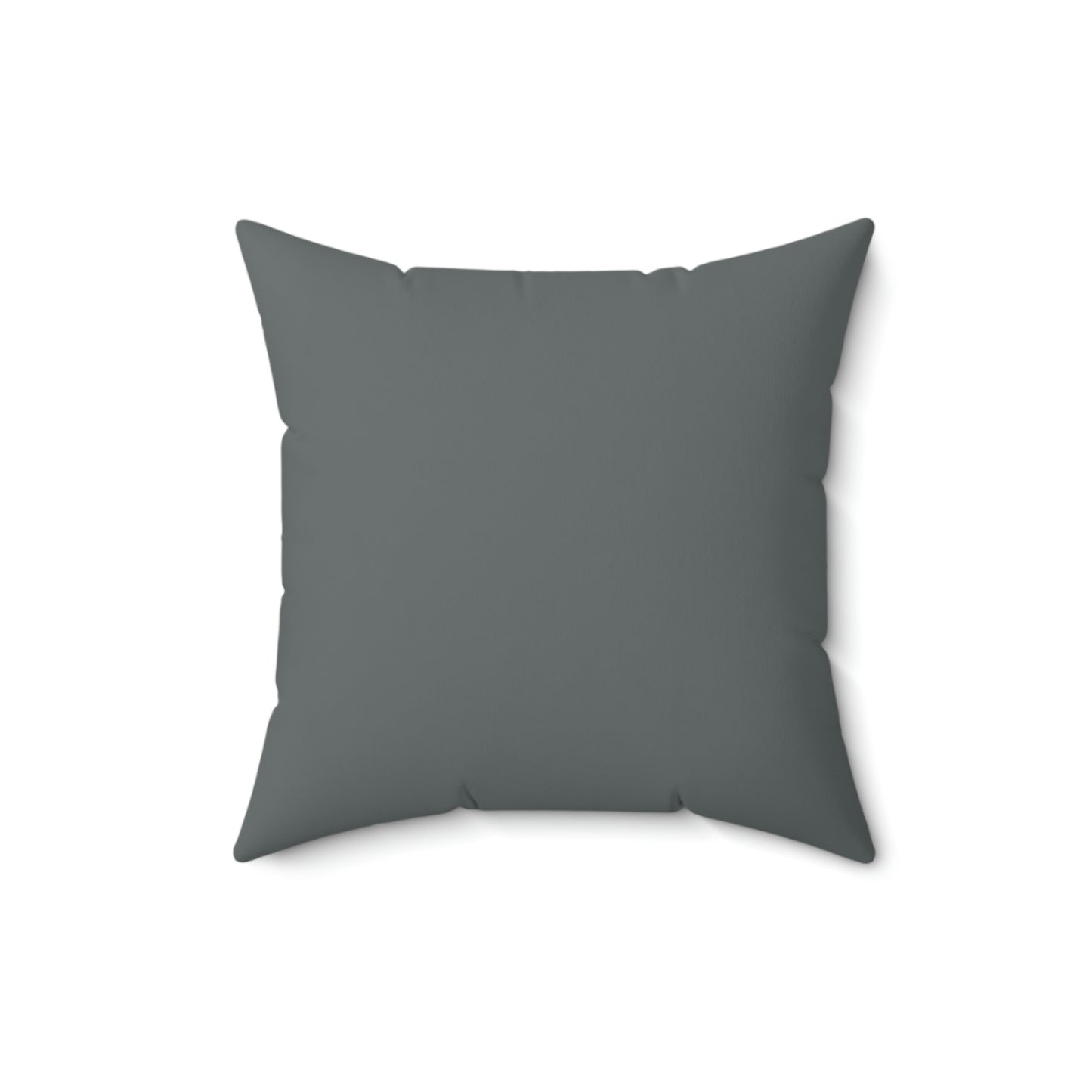 Spun Polyester Square Pillow Case "Retro Beach Sunset on Dark Gray”