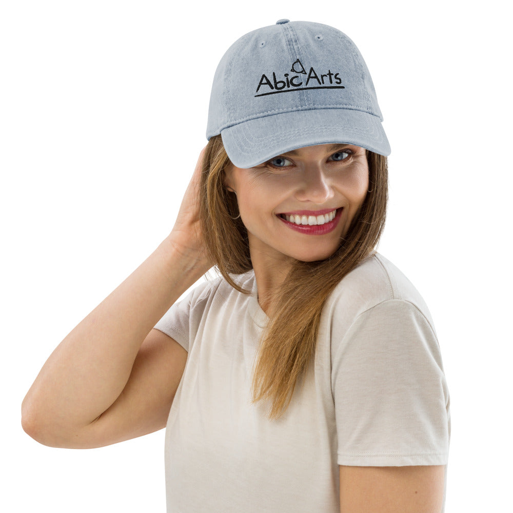 Denim Hat  "Abic Arts" design