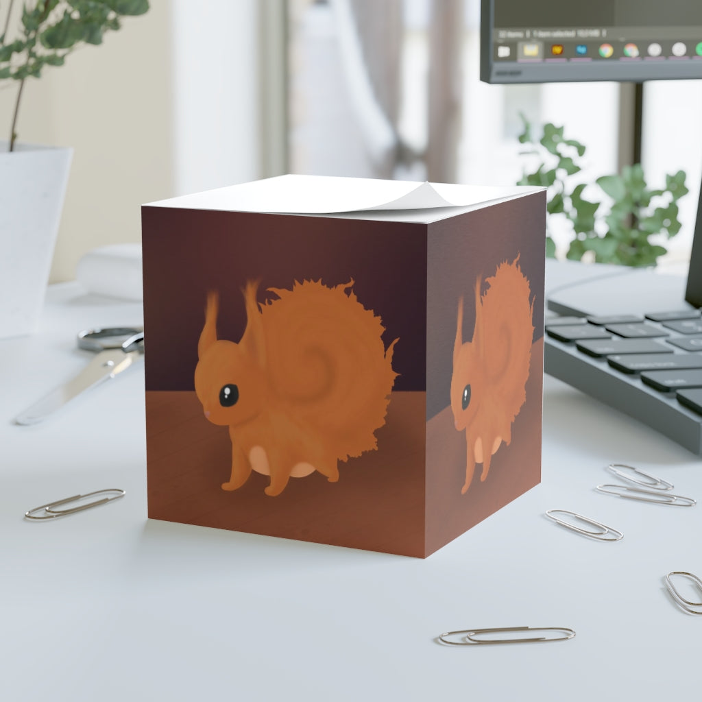 Note Cube  "Frisky Squirrel 1.0"