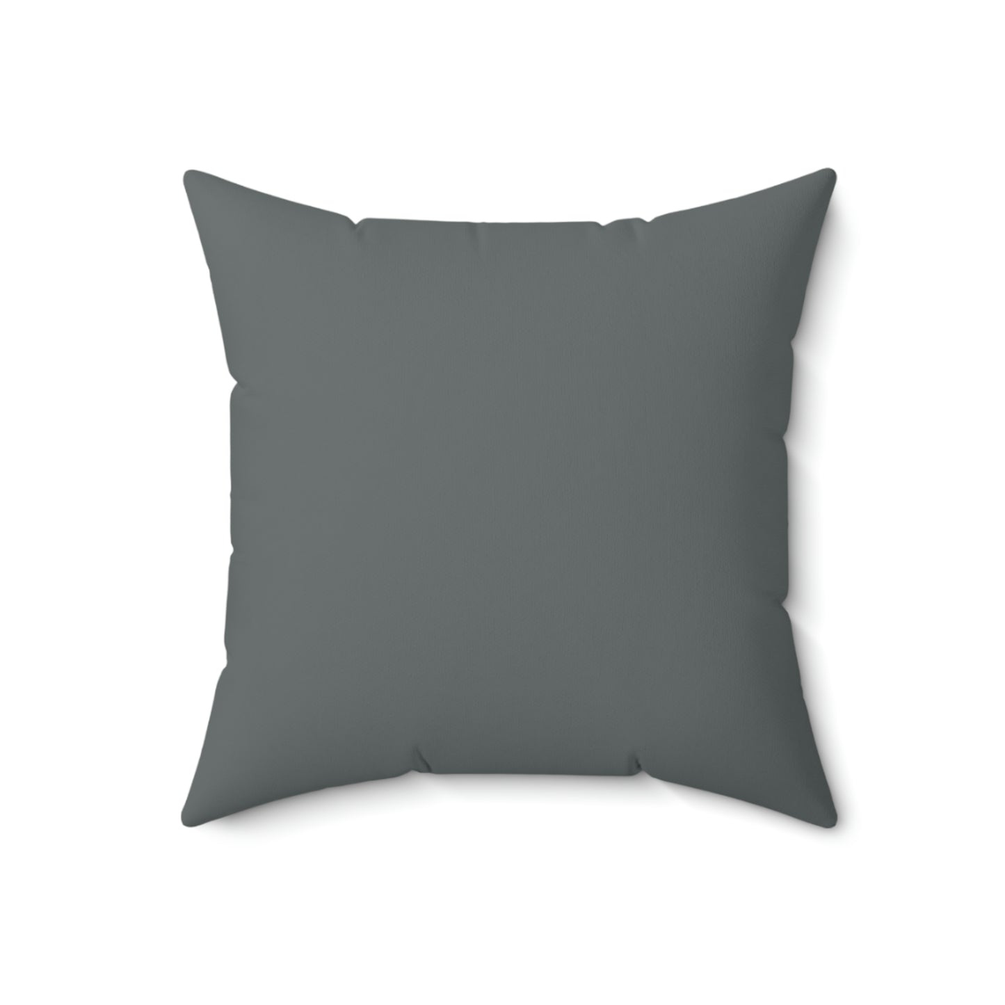 Spun Polyester Square Pillow Case “Knowledge Powered by Google on Dark Gray”