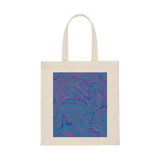 Canvas Tote Bag  "Artic Fluid”