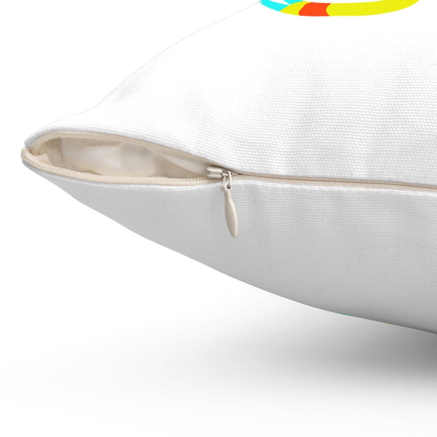 Spun Polyester Square Pillow Case ”Storm Trooper 2 on White”