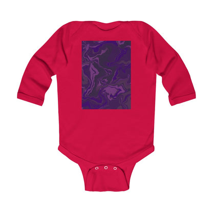 Infant Long Sleeve Bodysuit “Dark Fluid”