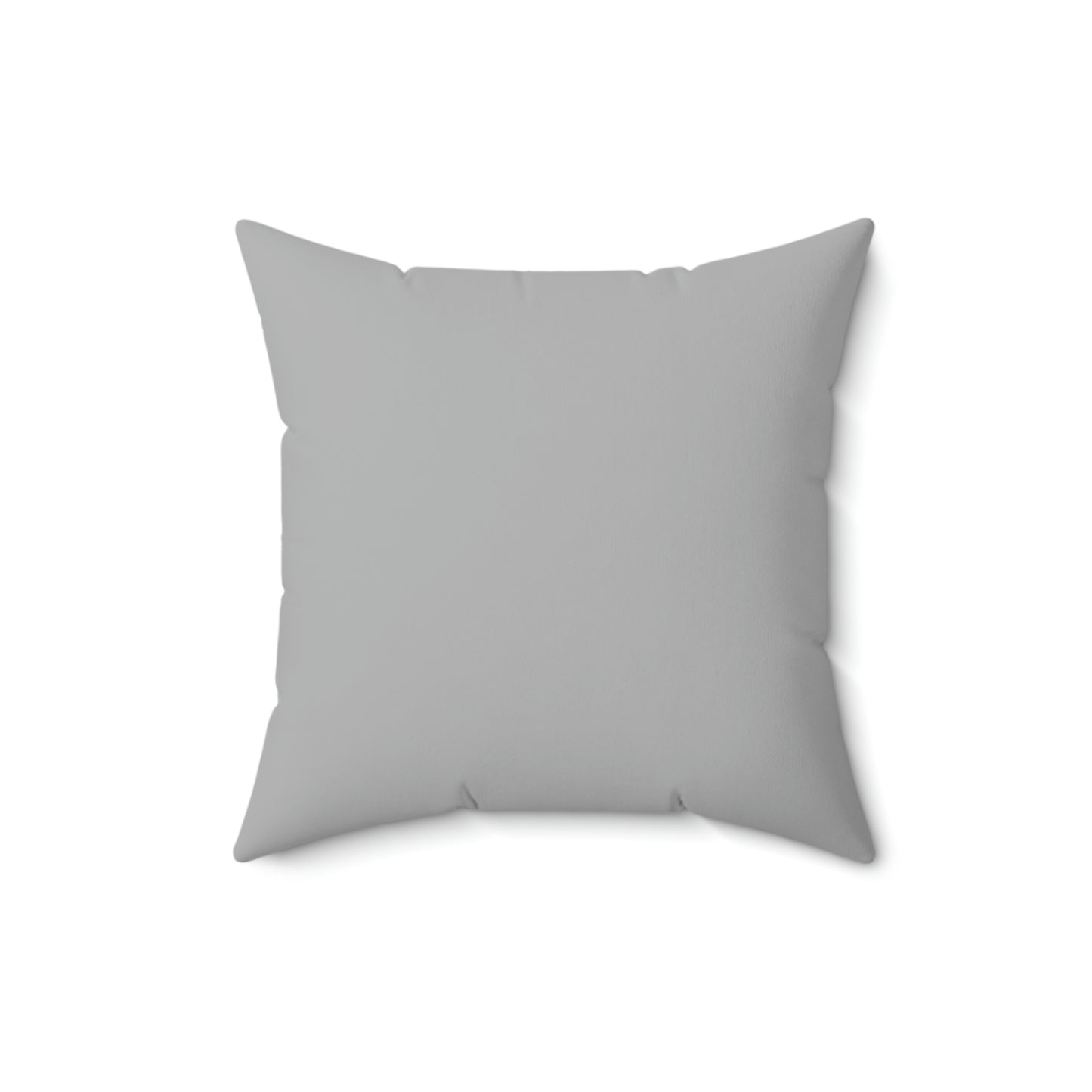 Spun Polyester Square Pillow Case “Kindergarten Rocks on Light Gray”