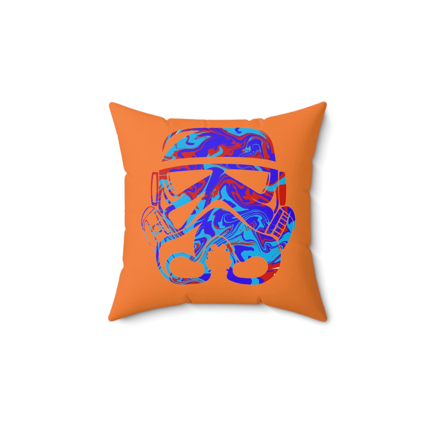 Spun Polyester Square Pillow Case ”Storm Trooper 1 on Crusta”