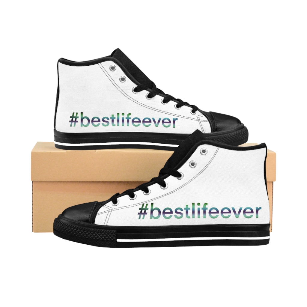 Men's High-top Sneakers  "#BestLifeEver - PG"