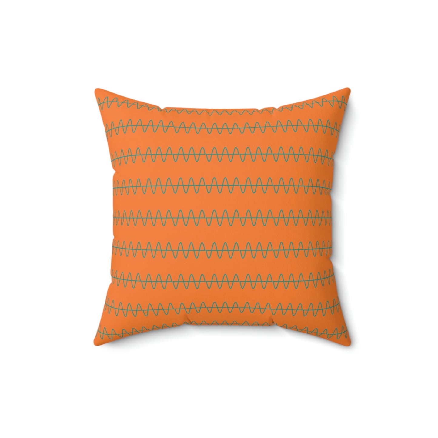Spun Polyester Square Pillow Case “Snake Line 2.0 on Crusta”