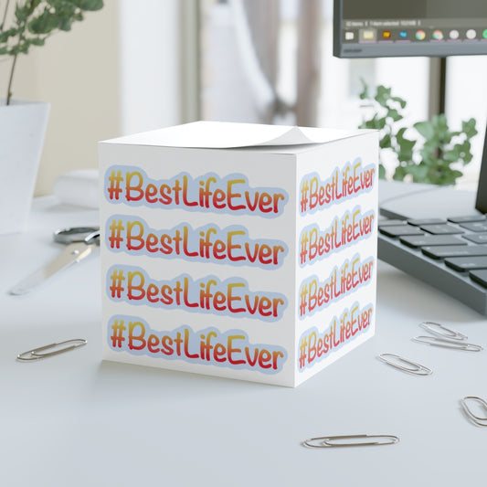 Note Cube  "#BestLifeEver - YOG"