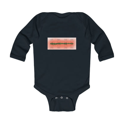 Infant Long Sleeve Bodysuit ”Piggies at the Pond”