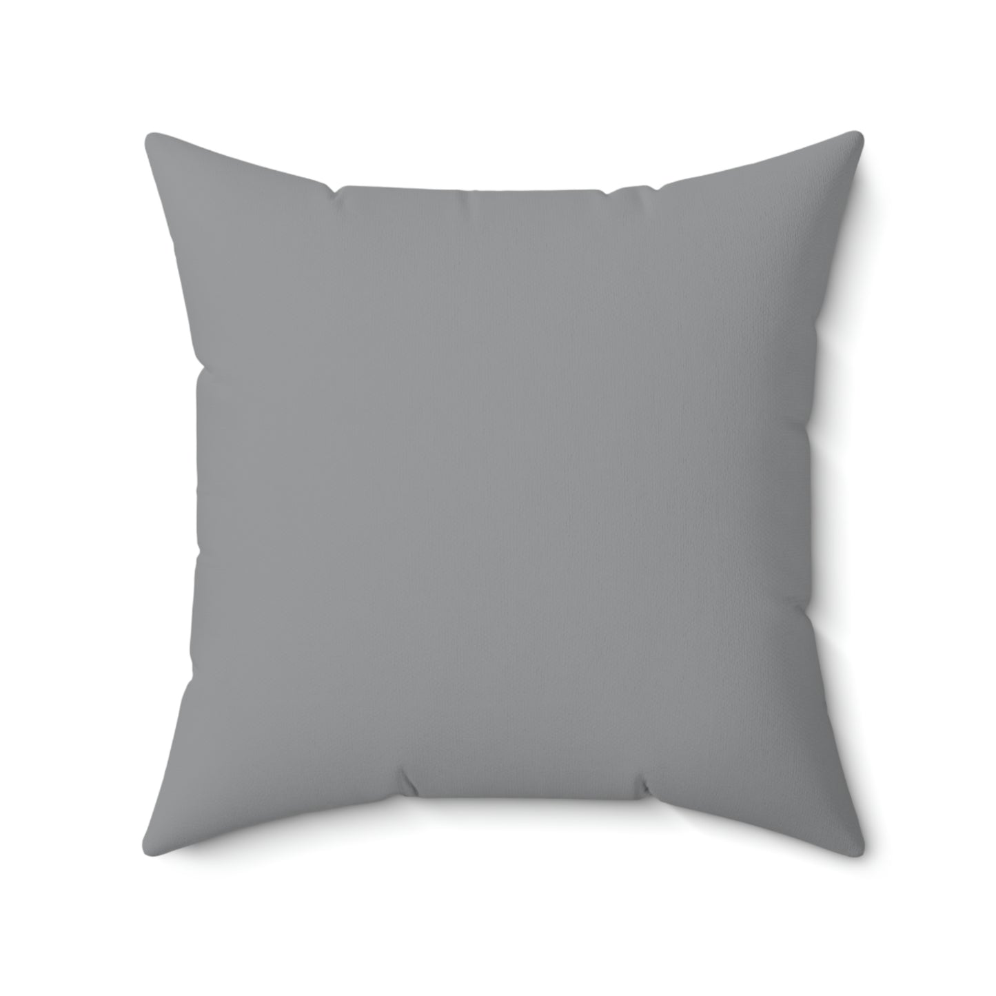 Spun Polyester Square Pillow Case "Cassettes on Gray”