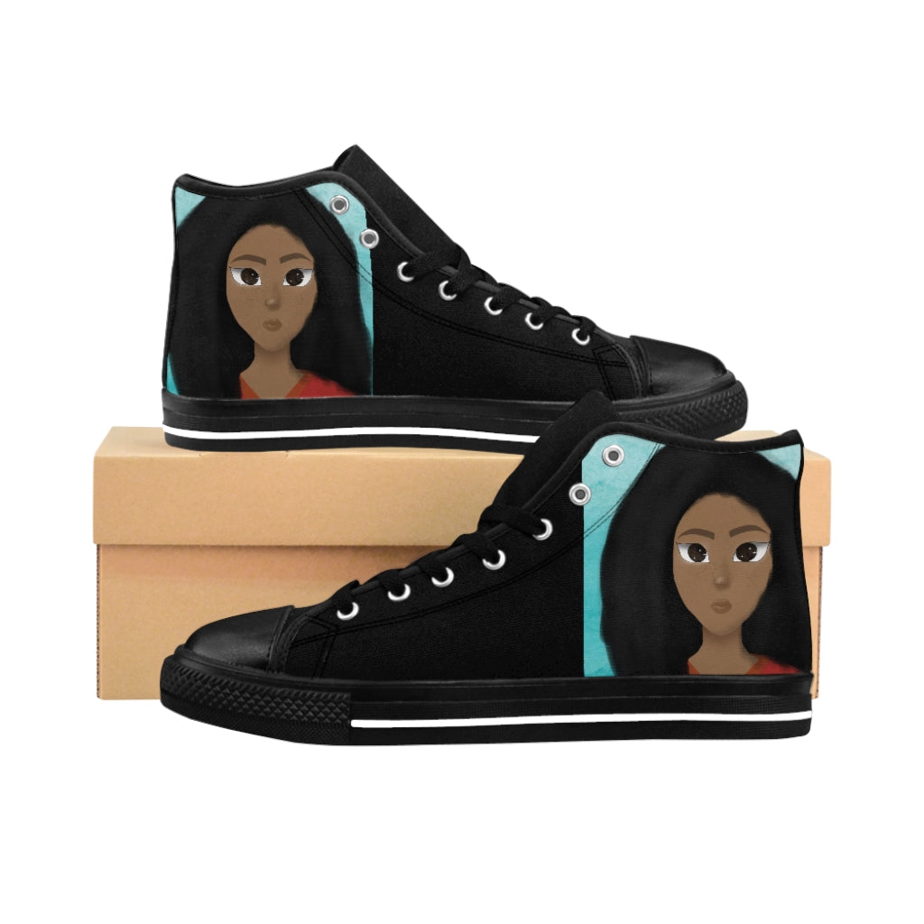 Women's High-top Sneakers  "You Are Beautiful Too"