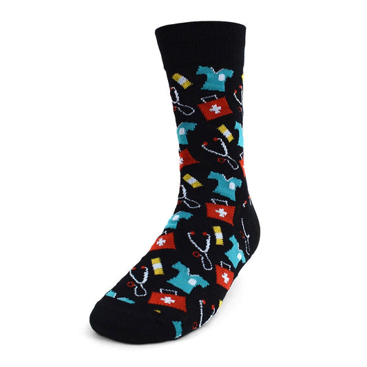 MashasCorner.com   Men's Doctor/Nurse Novelty Socks MC-NVS1757