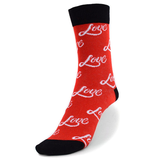 MashasCorner.com   Women's Love Novelty Socks Red - MCLNVS1757-58