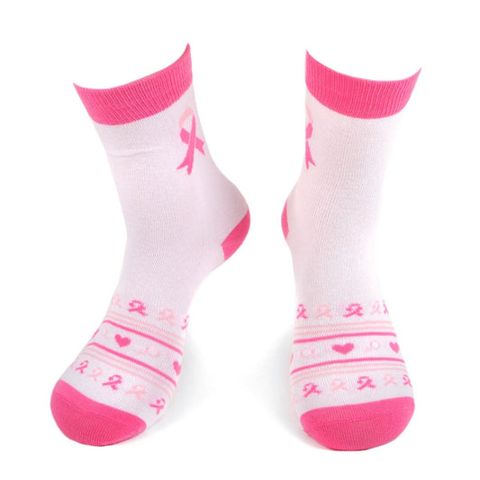 MashasCorner.com   Women's Breast Cancer Awareness Novelty Socks - MCLNVS19437