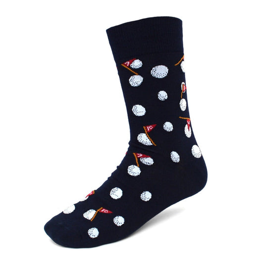 MashasCorner.com   Men's Golf Novelty Socks Black - MCNVS1735